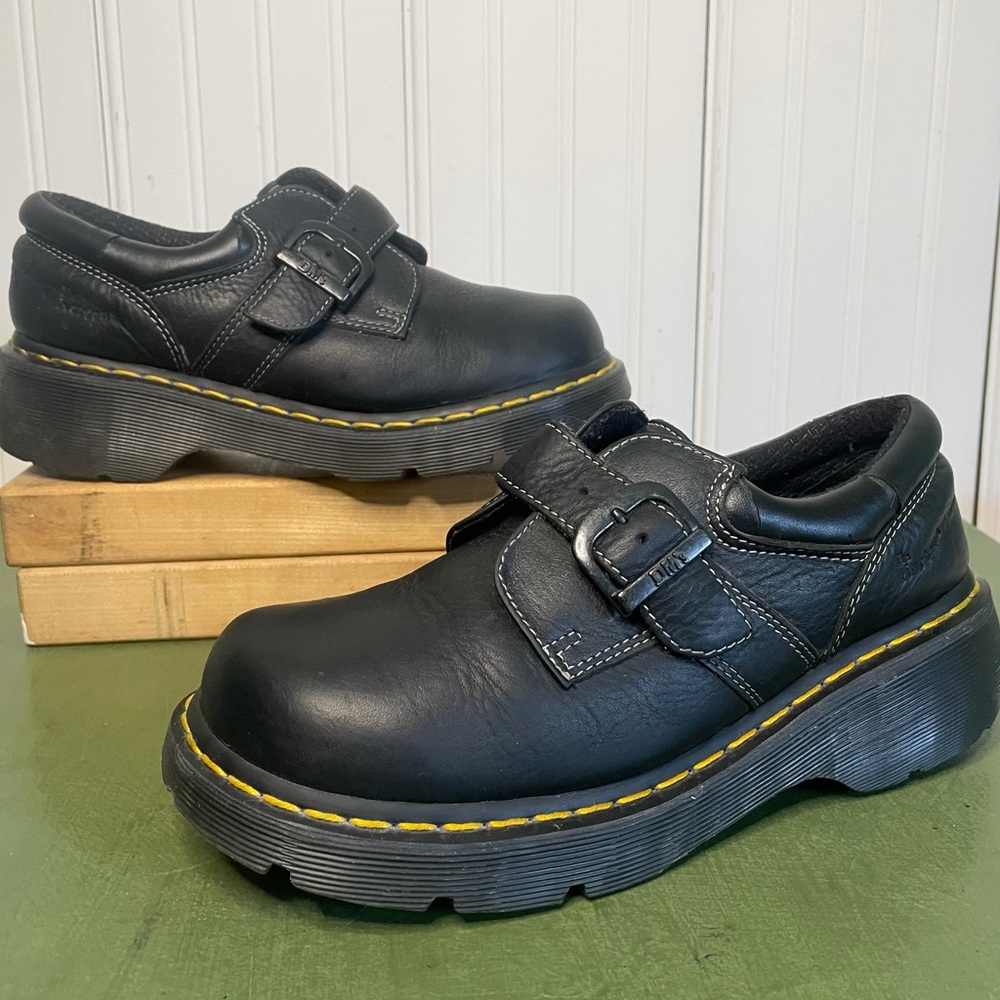 Dr Martens Buckled Monk Strap #3A78 Chunky Platforms